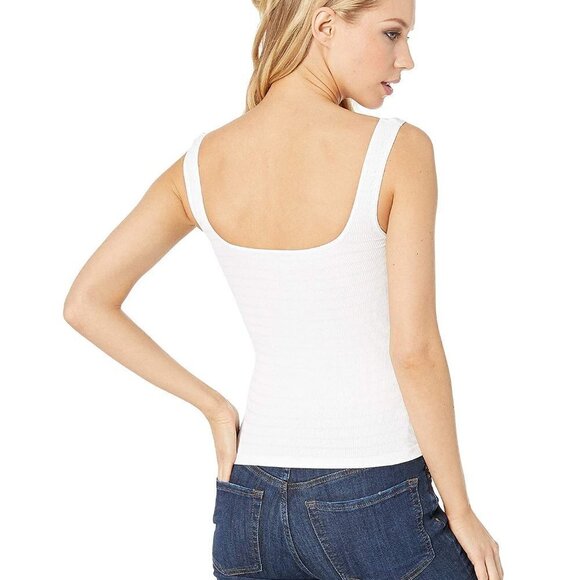 Free People Square One Seamless Cami White Size XSmall Small - Picture 3 of 6